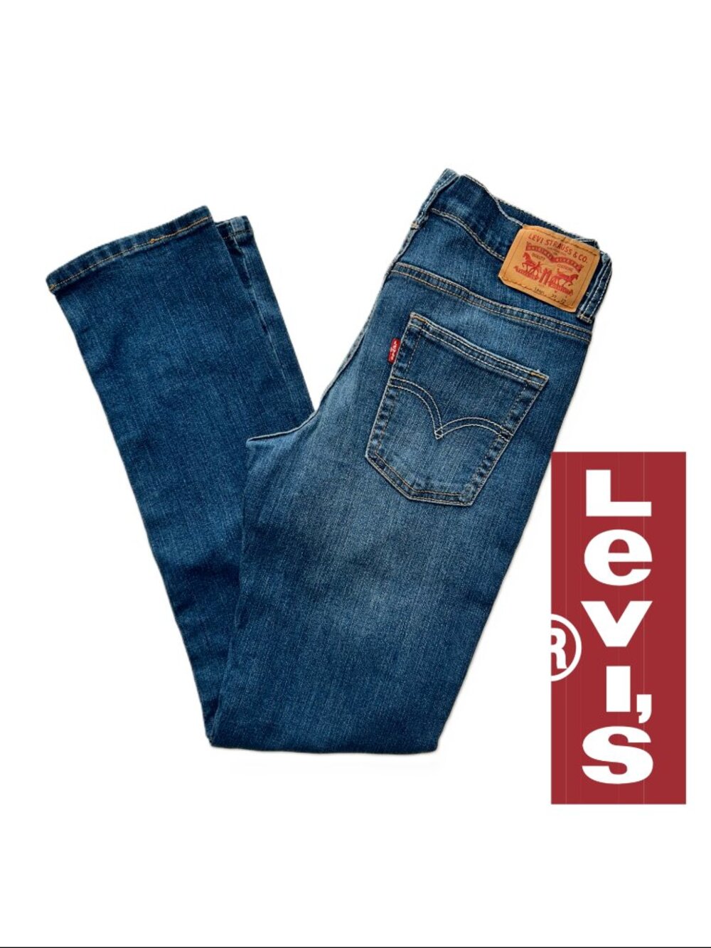 Boy's Levi's Jeans 512 Slim Taper 14 Reg Blue Denim 27Wx27L